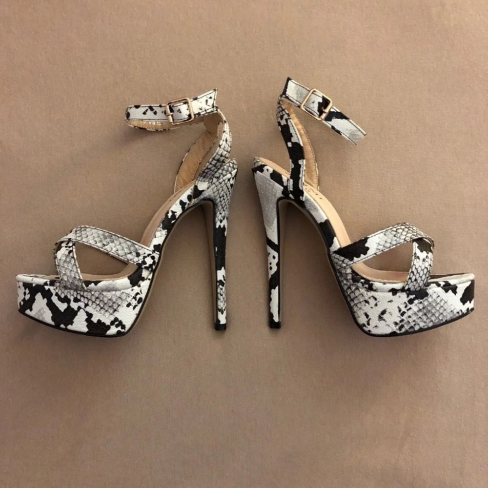 Snake Platform Heels